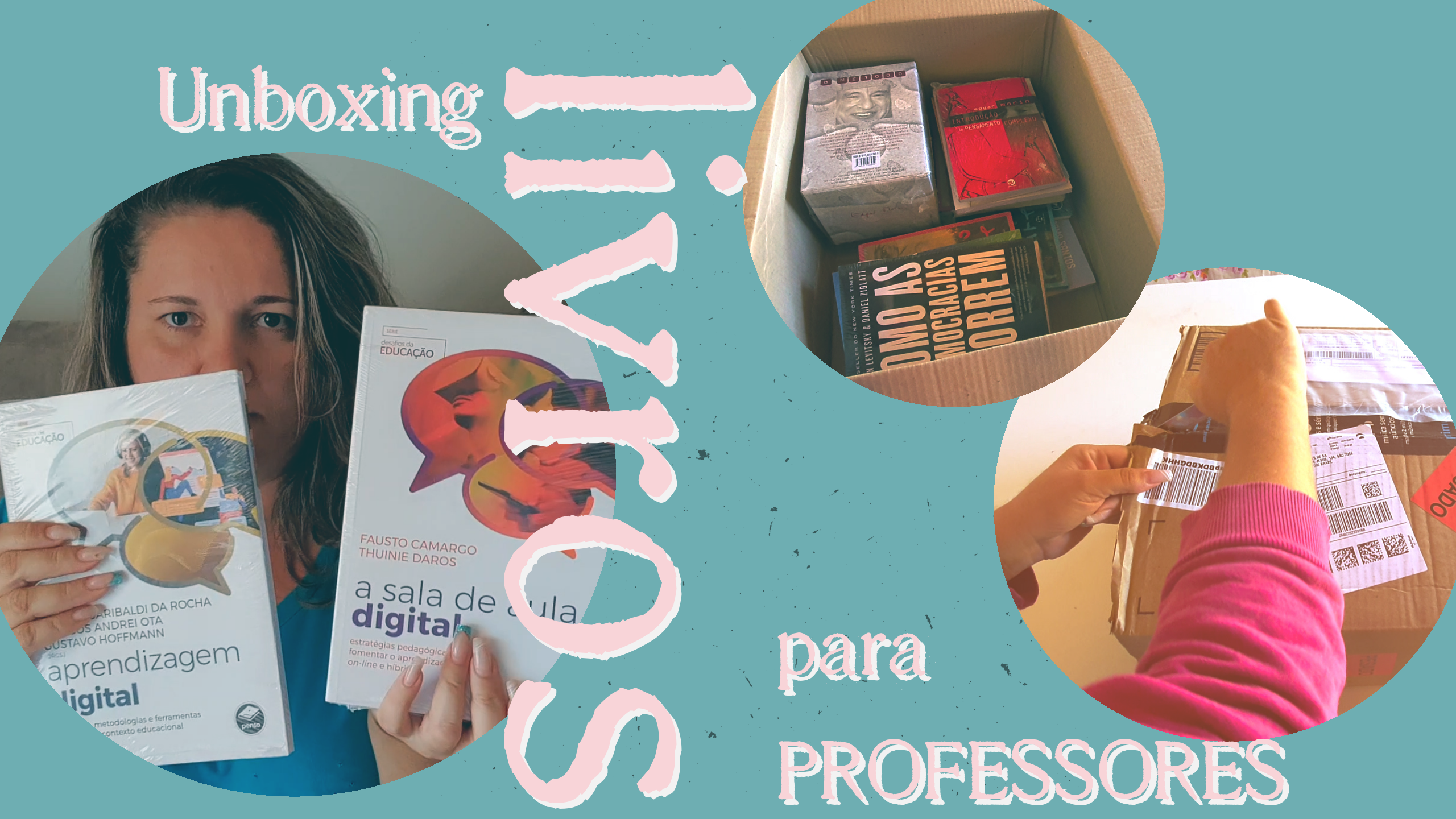 Unboxing + livros que estou usando na faculdade 